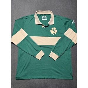 Chicago White Sox Shamrock Miller Lite Rugby Polo‎ Shirt Size M MLB Baseball